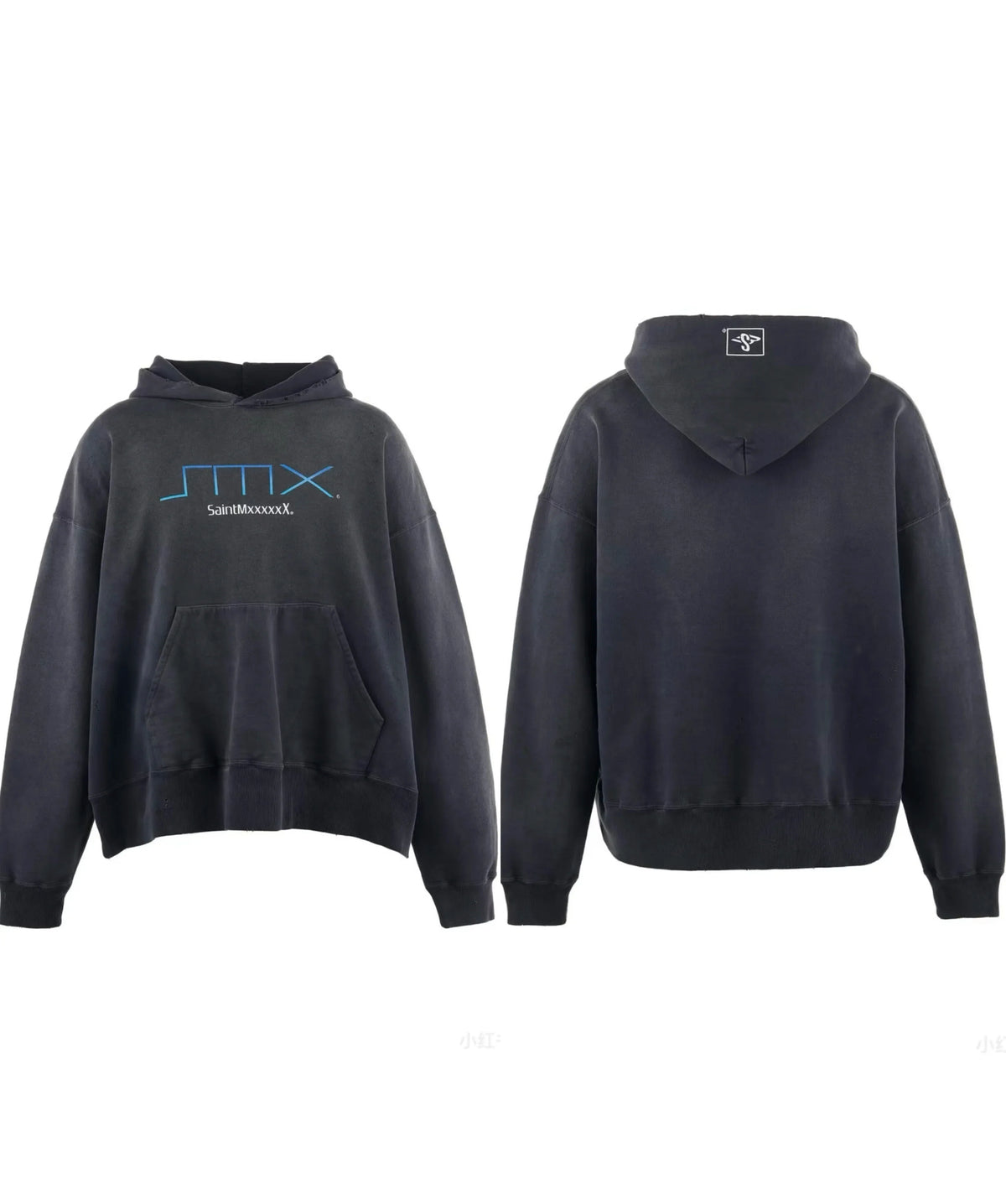 Saint Michael "JTMX" Minimalist Hoodie - Black