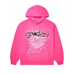 Sp5der P*nk Hoodie V2 Pink